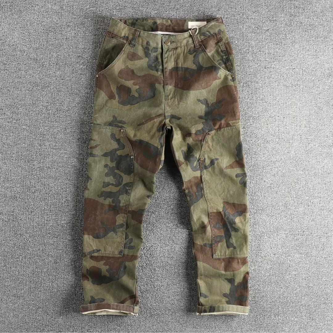 Vintage Camo Double-Knee Work Pants