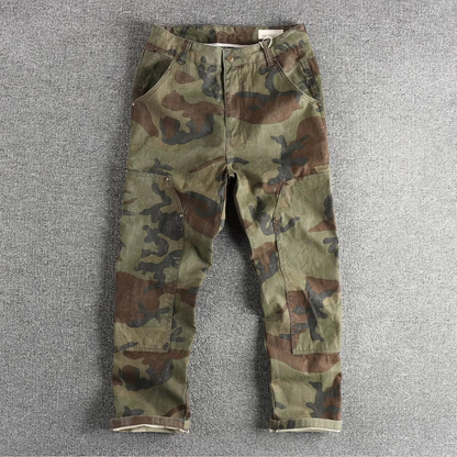 Vintage Camo Double-Knee Work Pants