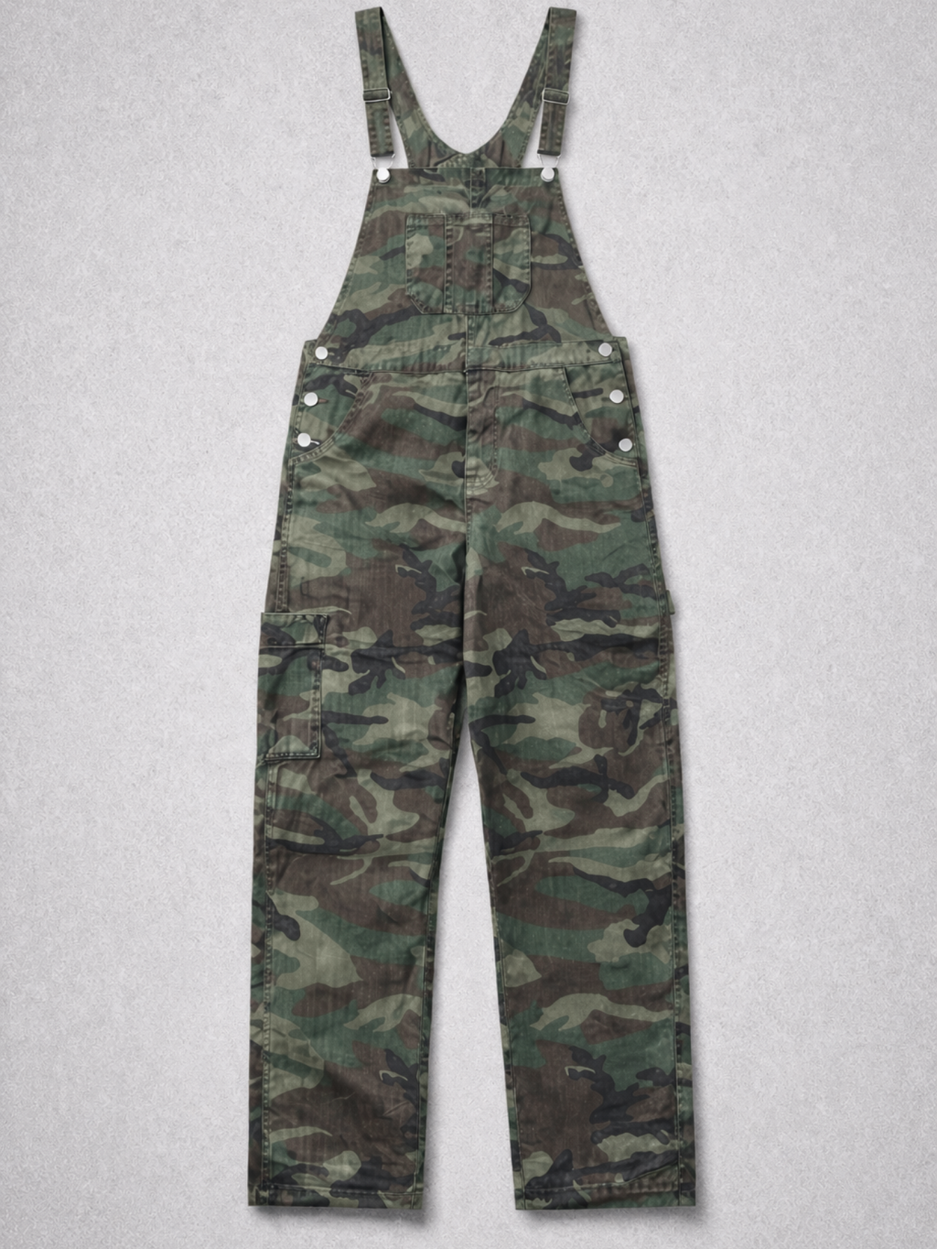 Vintage Camo Utility Overalls