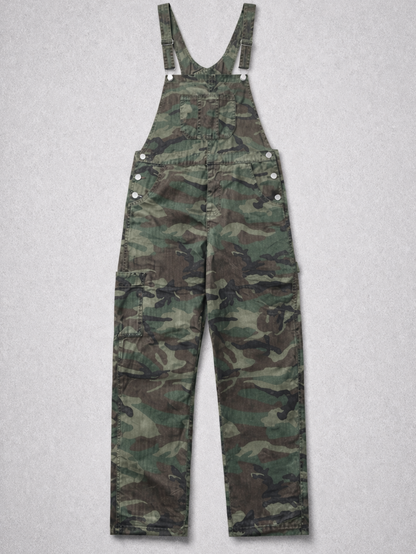 Vintage Camo Utility Overalls