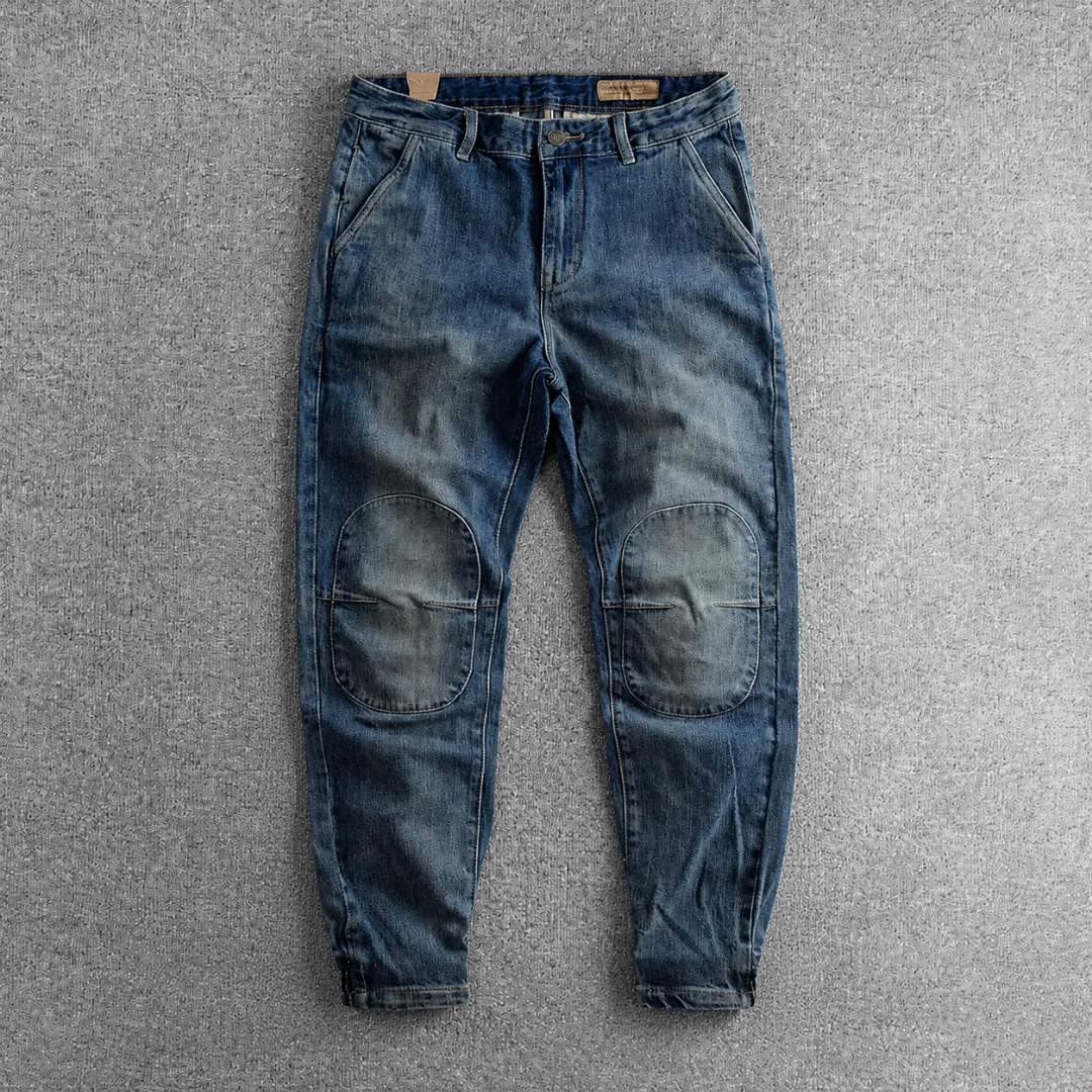 True Denim Double-Knee Utility Joggers