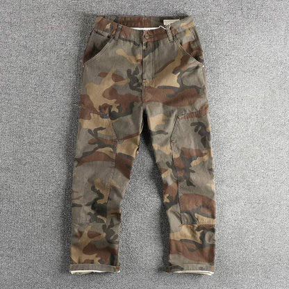 Vintage Camo Double-Knee Work Pants