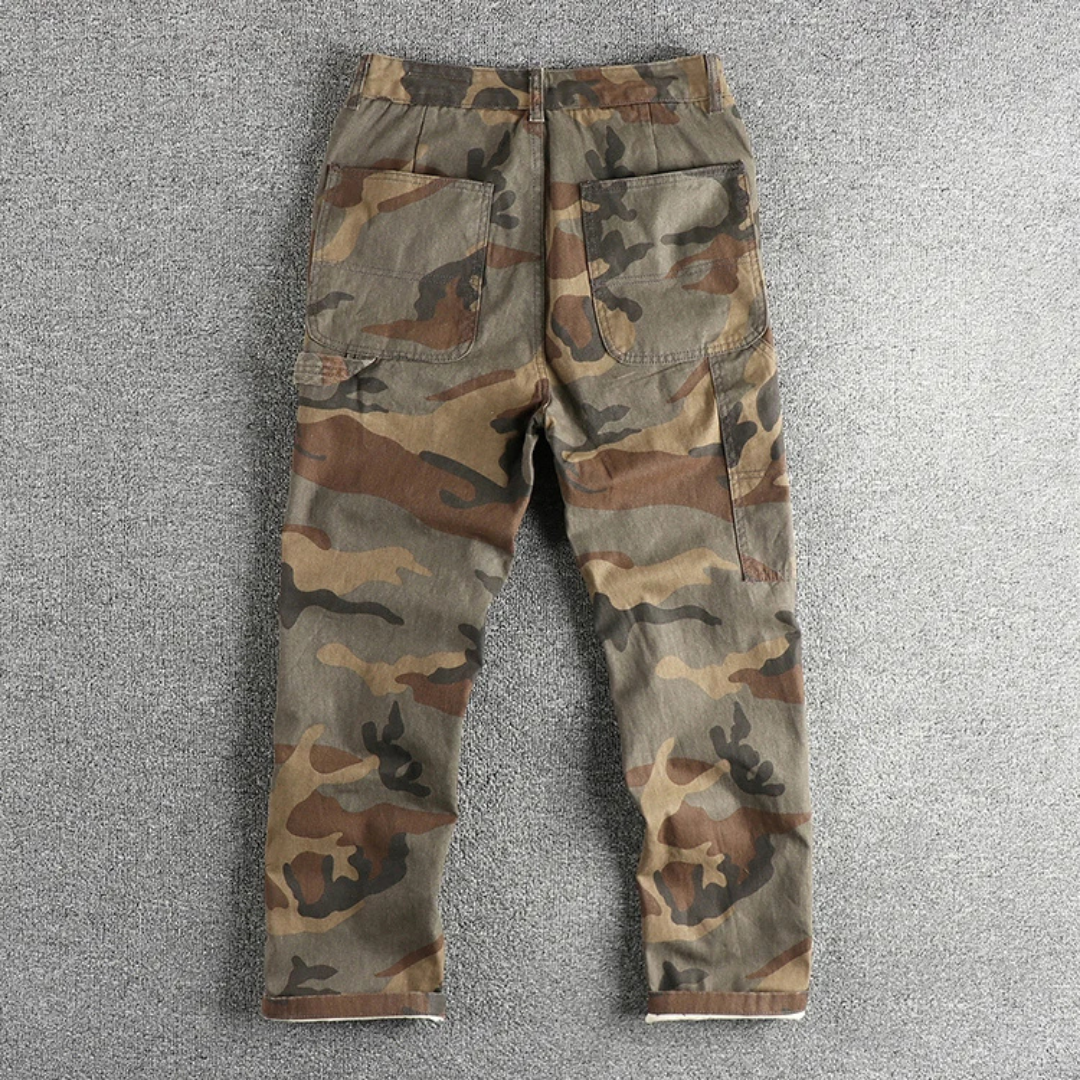 Vintage Camo Double-Knee Work Pants