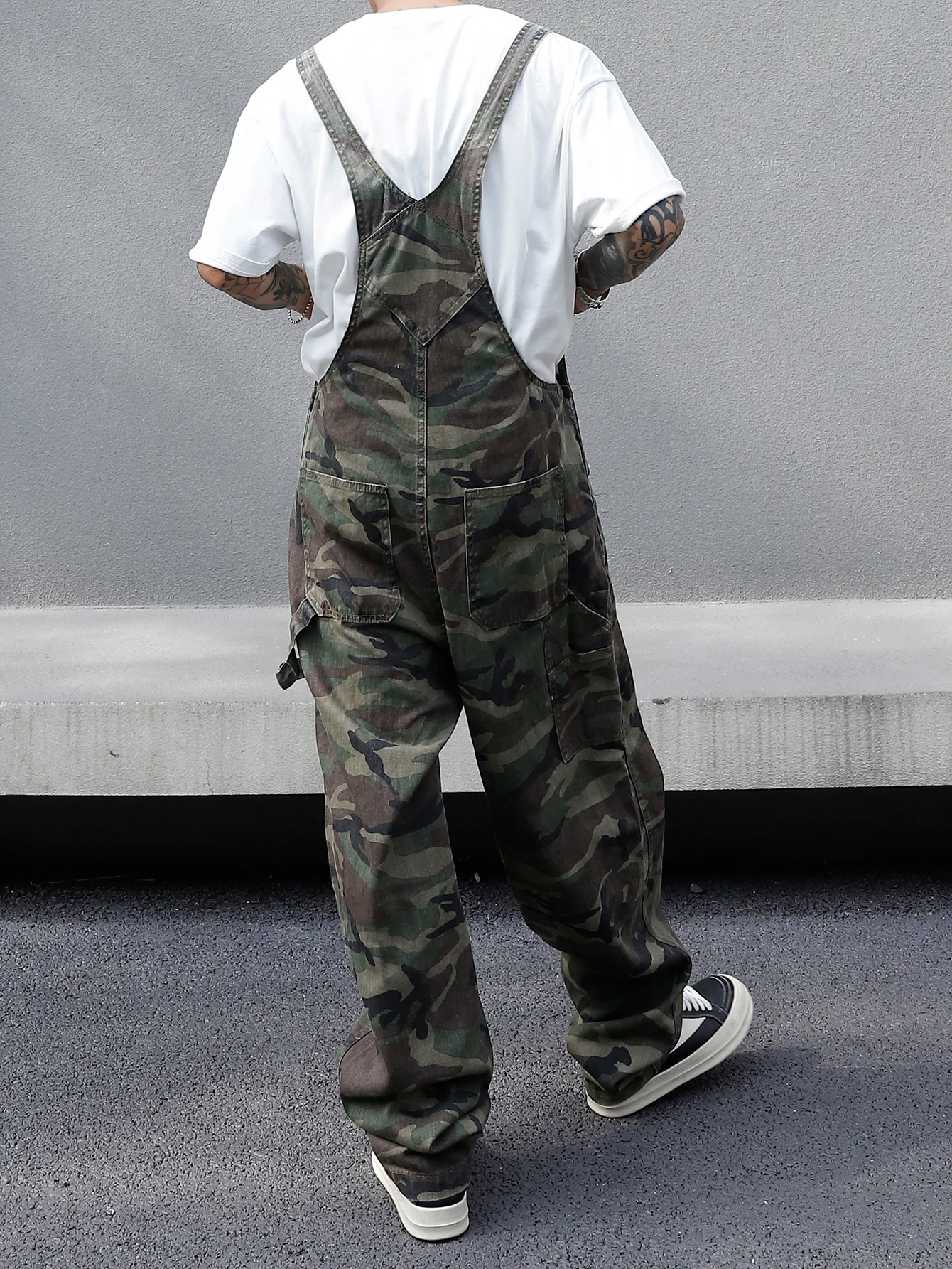 Vintage Camo Utility Overalls