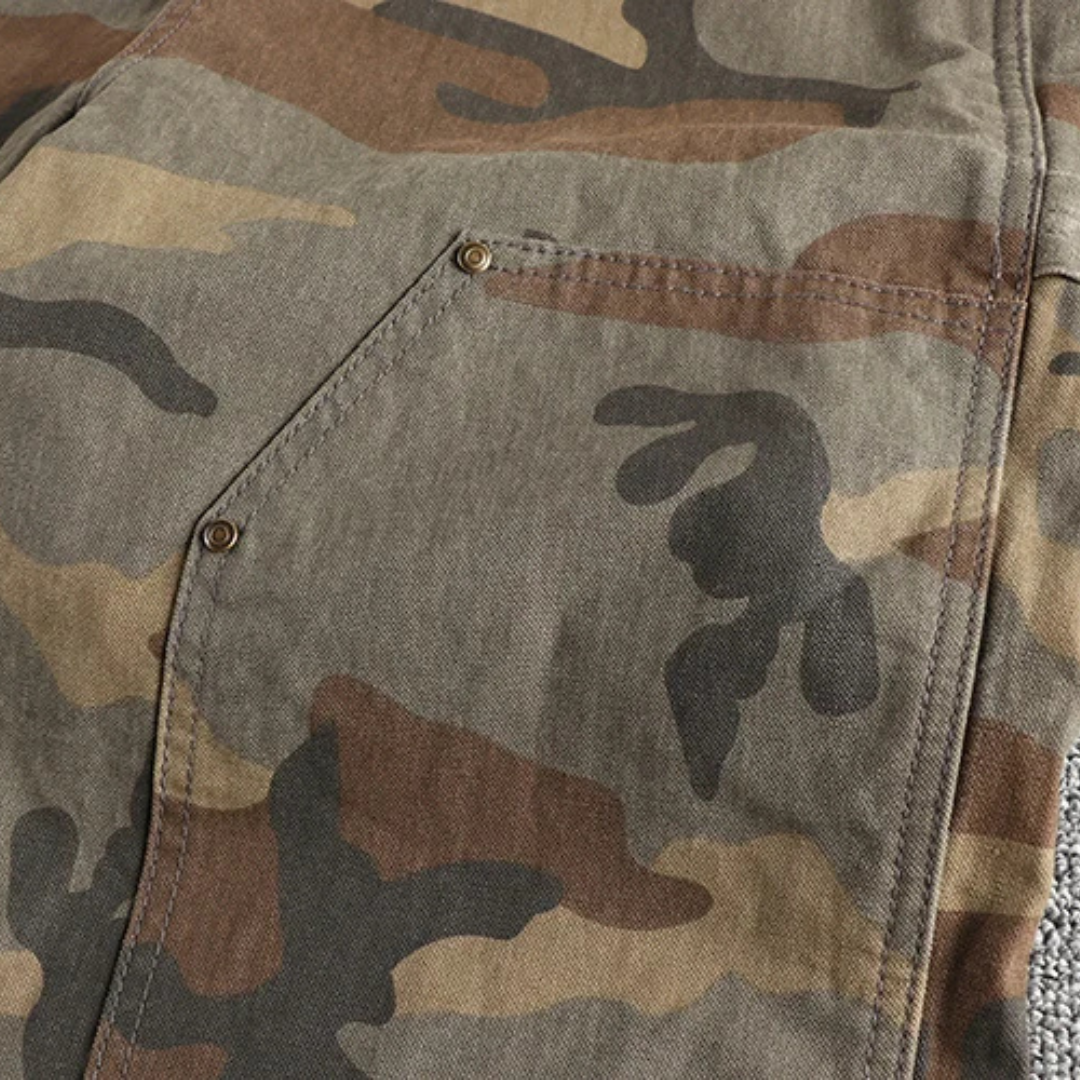 Vintage Camo Double-Knee Work Pants