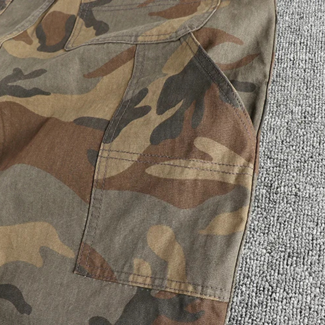 Vintage Camo Double-Knee Work Pants