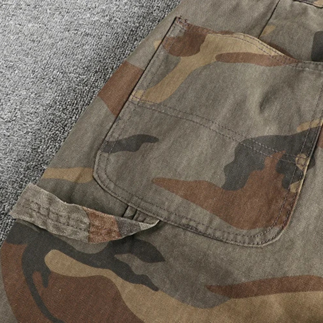 Vintage Camo Double-Knee Work Pants