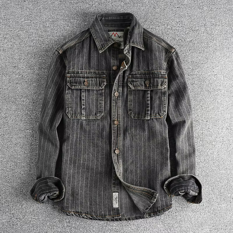 Vintage Charcoal Work Shirt
