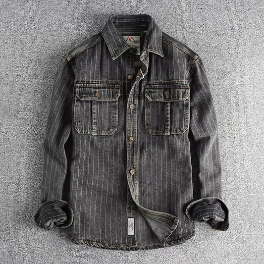 Vintage Charcoal Work Shirt